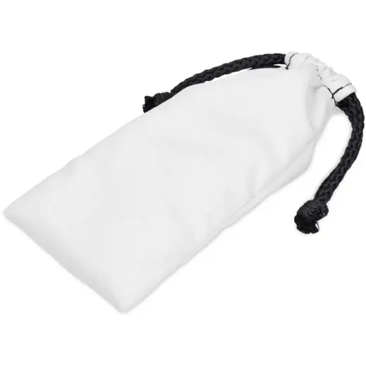 Hoppla Midlands Polyester Glasses Pouch Solid White Closed